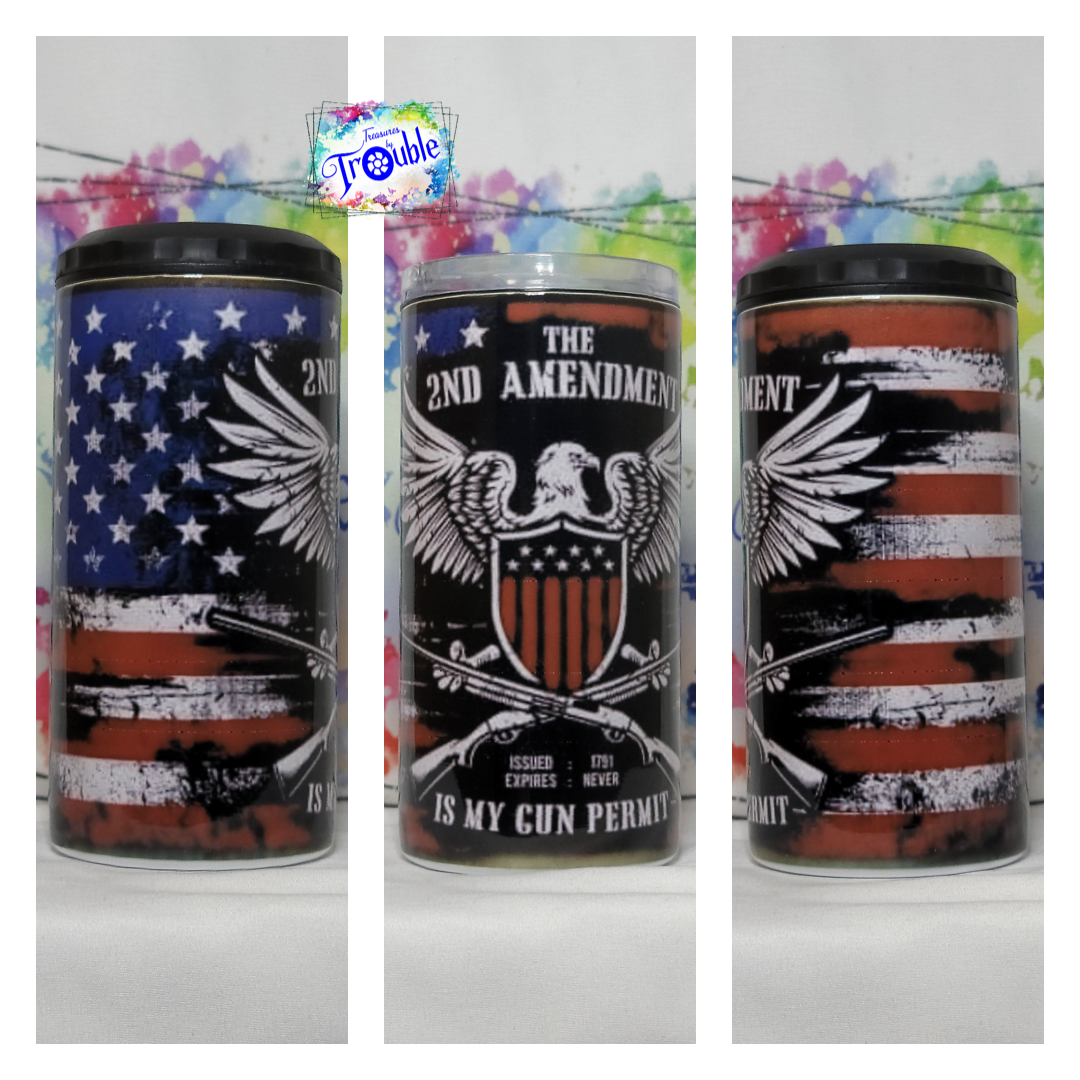 2nd Amendment 4 in 1 Tumbler / Can Cooler – Treasures By Trouble