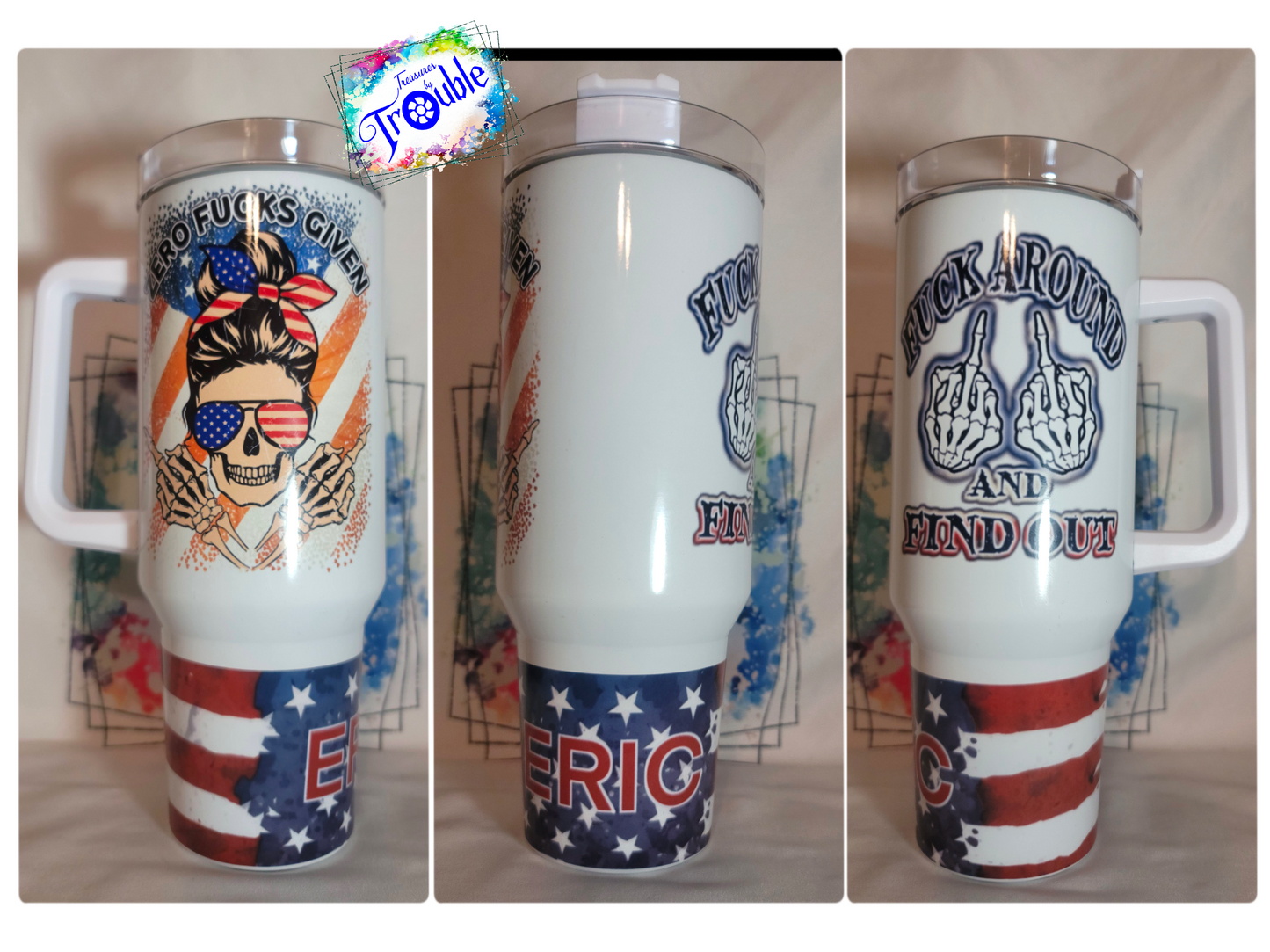 Custom 40 oz Handle Tumbler