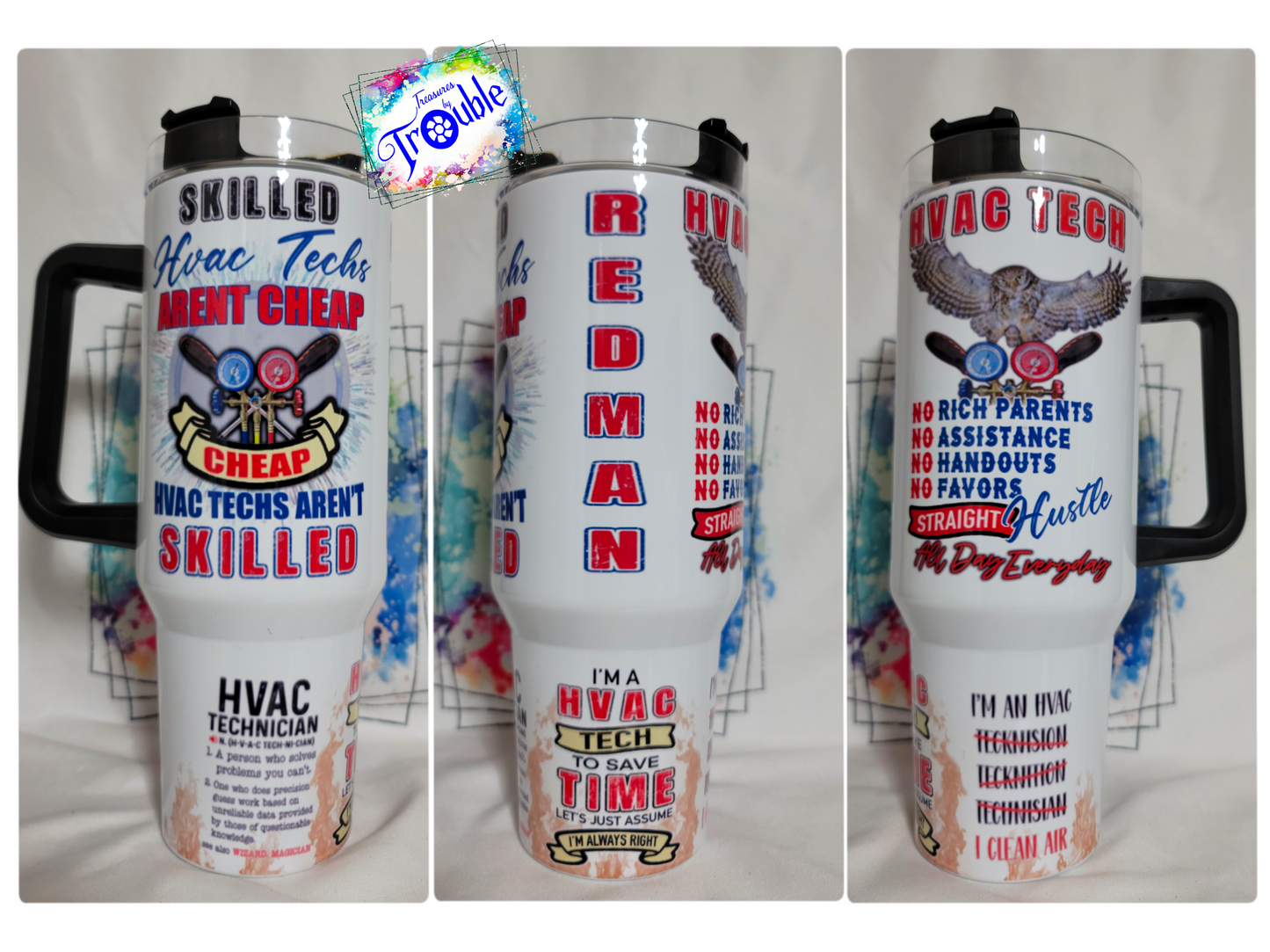 Custom 40 oz Handle Tumbler