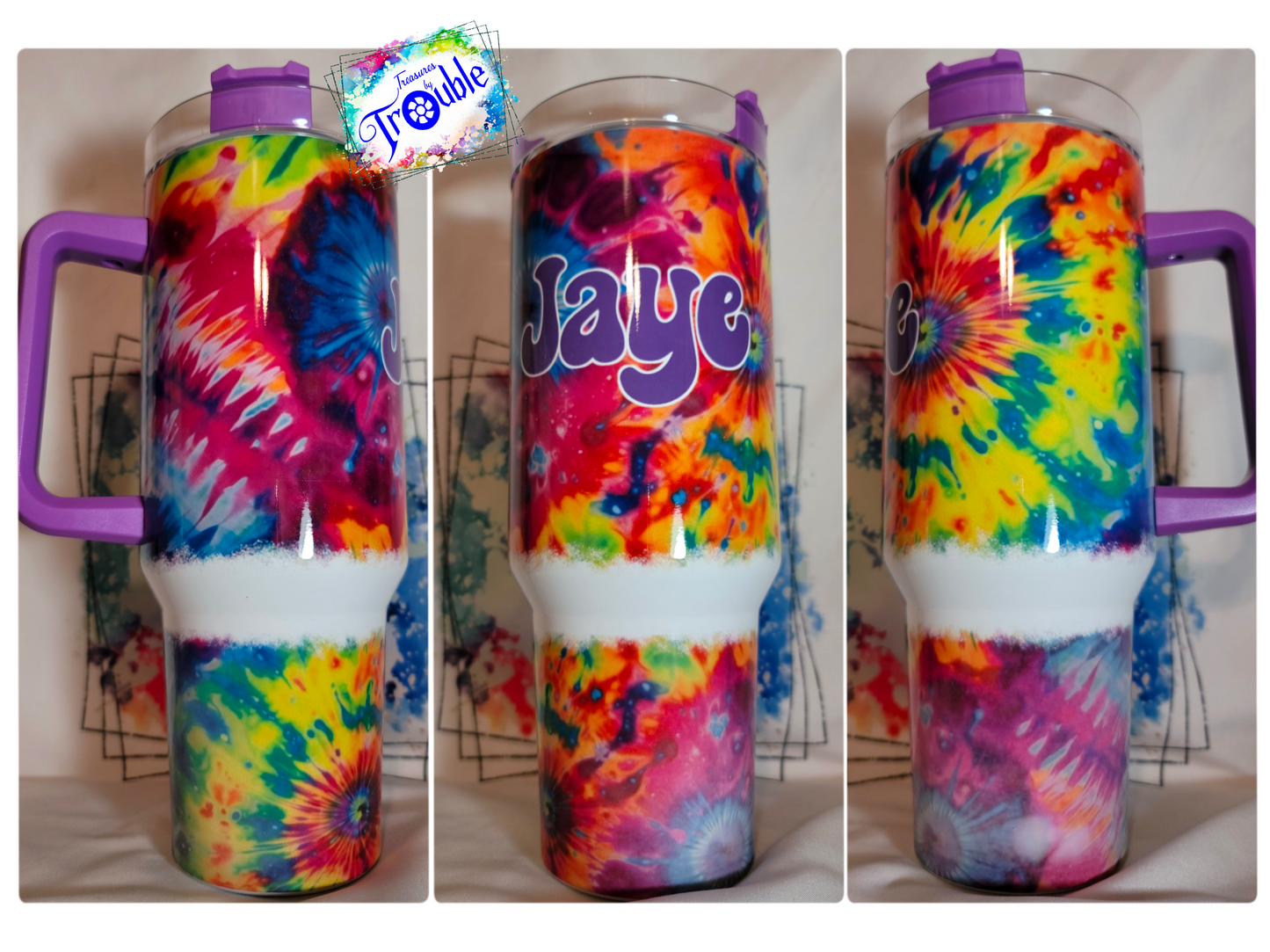 Custom 40 oz Handle Tumbler