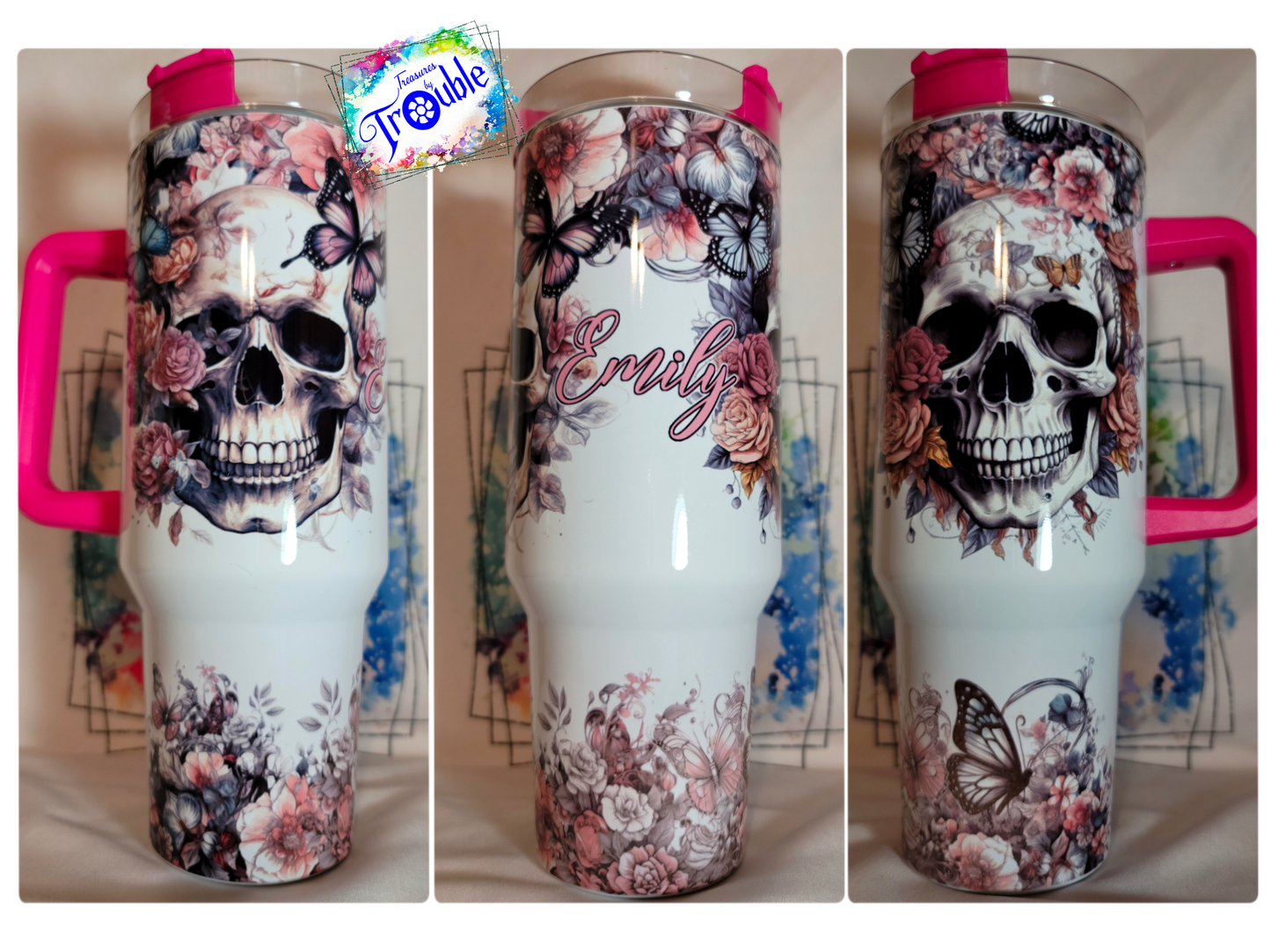 Custom 40 oz Handle Tumbler