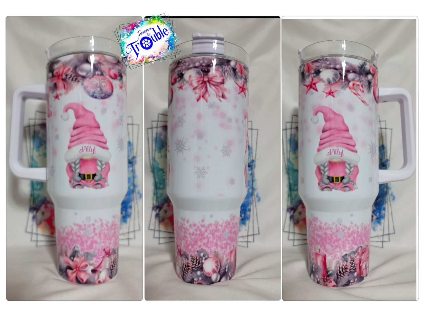 Custom 40 oz Handle Tumbler