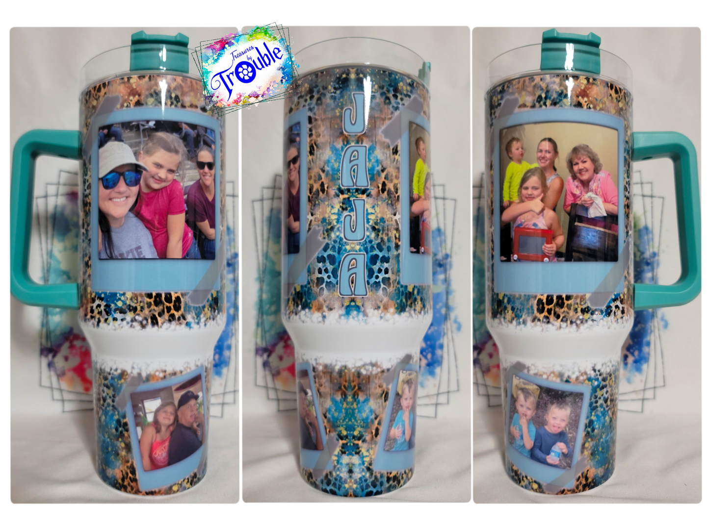 Custom 40 oz Handle Tumbler